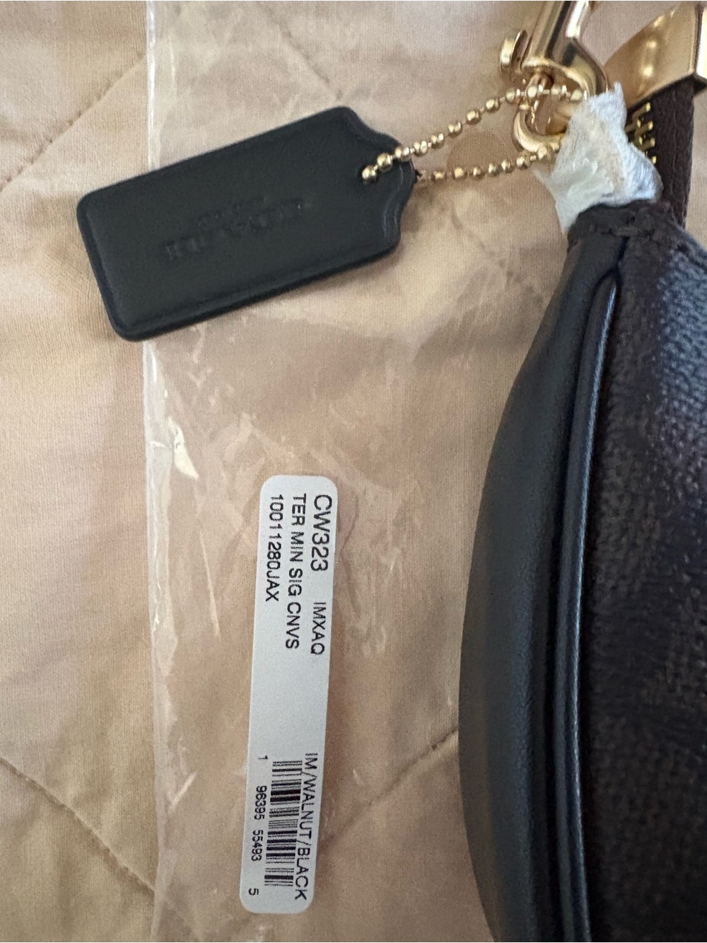 Coach Mini Shoulder Bag in Dark Brown/Black with Gold Hardware - Picture 4 of 14